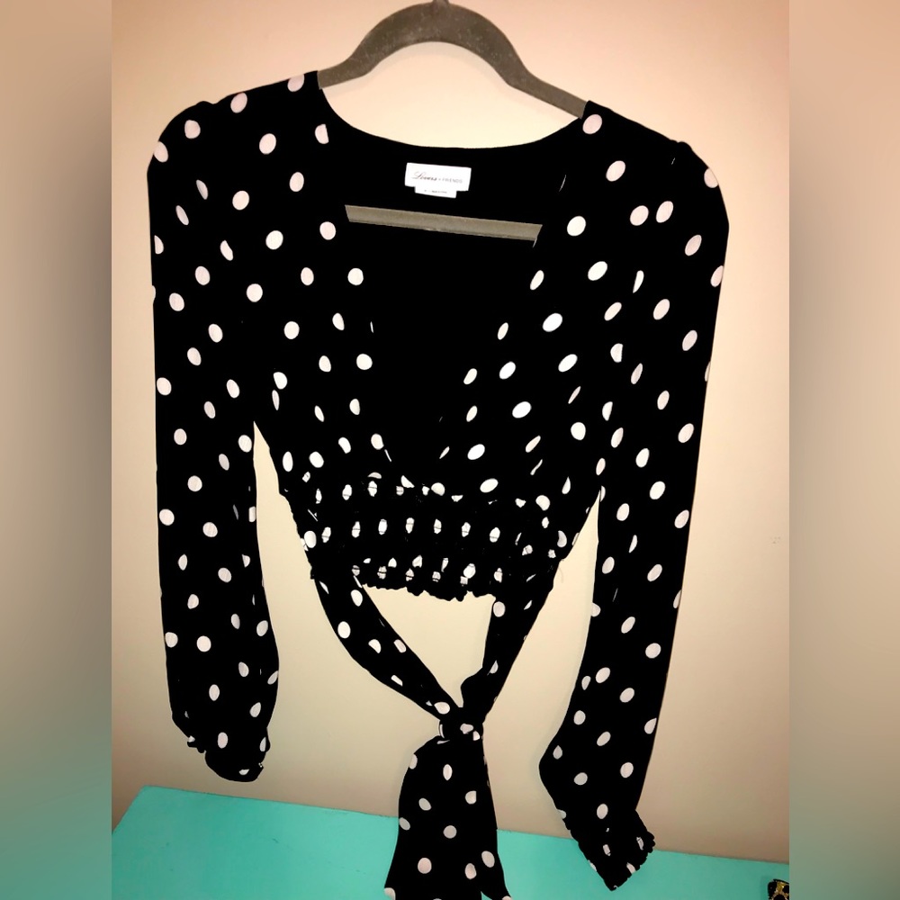 Lovers + Friends cropped blouse